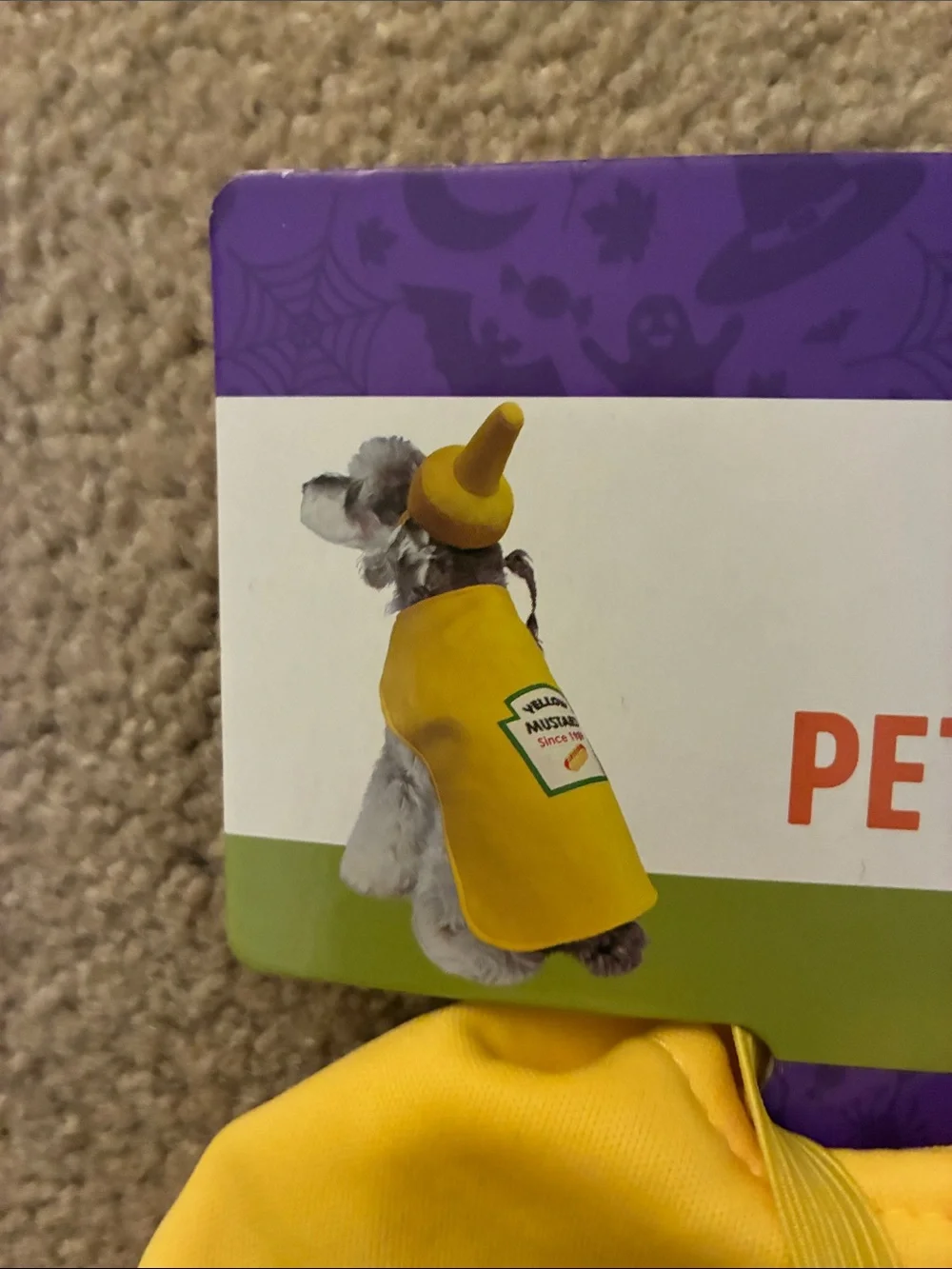 Yellow Mustard Pet Costume - Size Small